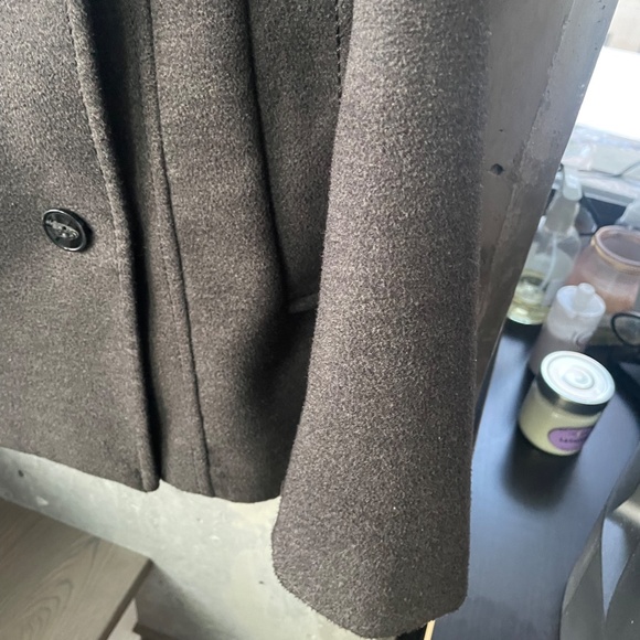 H&M double-breasted dark grey jacket size L unisex - Picture 8 of 11